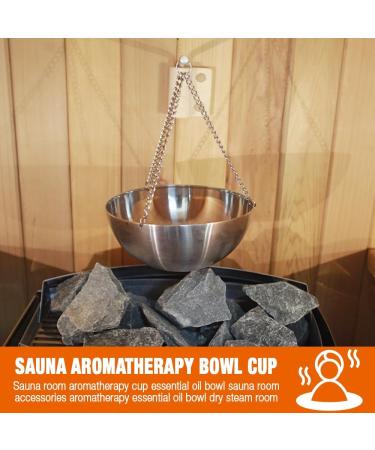 Xeerun Aroma Bowl Sauna | Stainless Steel Sauna Accessories | Essential Oils & Spa Aromatherapy Evaporator - Buy Online on GoSupps.com