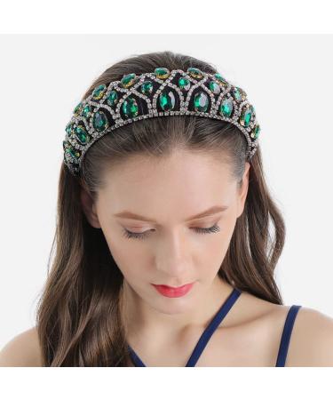 Beaupretty Vintage Baroque Strass Wide Headband - Elegant Crystal Hair Accessory for Brides & Girls - Perfect for Weddings & Pageants - Buy Online on GoSupps.com