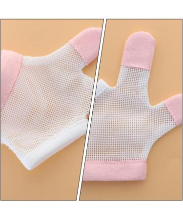 SUPVOX Baby Mittens - Finger Sucking & Nail Biting Stop Gloves for Kids (Pink, 10x10CM) - Buy Online on GoSupps.com