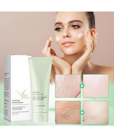 2PCS Purifying Exfoliating Scrub, Moisturizing Cleanses Skin - Body & Face Exfoliating Scrub Gel - Buy Online on GoSupps.com