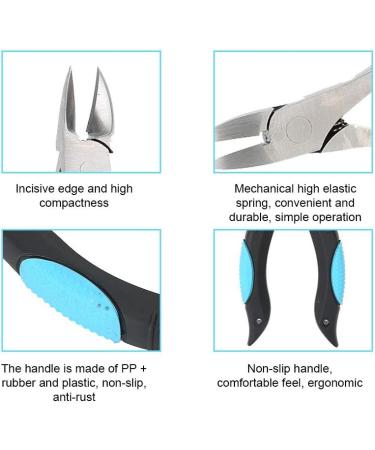 Ingrown Toenail Cuticle Clippers Fingernail Pedicure Cutter Tool with Nail Nippers and Cuticle Pusher - Buy Online on GoSupps.com