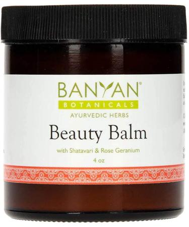 Banyan Botanicals Beauty Balm - USDA Certified Organic  4 oz - Shatavari & Rose Geranium to Moisturize & Soften Skin