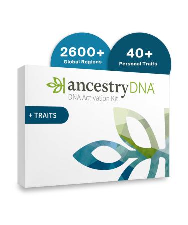 AncestryDNA + Traits: Genetic Ethnicity + Traits Test AncestryDNA Testing Kit with 35+ Traits DNA Ancestry Test Kit Genetic Testing Kit