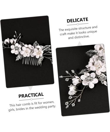 FRCOLOR Hair Comb Rhinestone Hair Barrette Bridal Shower Headpiece Crystal Hair Rhinestone Hair Accessories Bride Headpiece Flower Girl Tiara Crystal Flower Girl Child Zinc Alloy Wedding - Buy Online on GoSupps.com