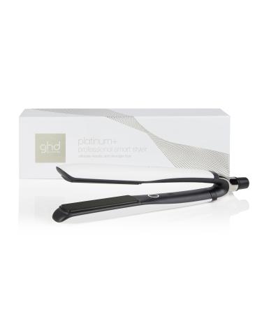 ghd Platinum+ Styler - Professional Smart Hair Straighteners Wishbone Hinge Ultra Gloss Plates Single White