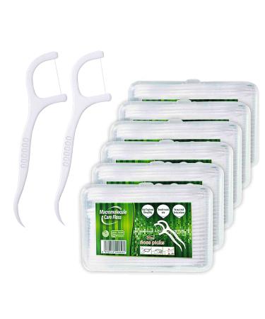 Dental flowed 300+40 pieces of dental floss sticks toothpick stick tooth wire dental care interdental flossers with y-shaped design disposable tooth silk tooth cleaning sticks from yuede (6x50+40pcs) (white) - Buy Online on GoSupps.com