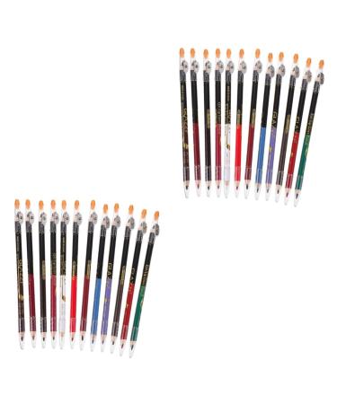 PLAFOPE 24 Pcs Lip Liner Eyeliner Eye Liner Pens Black Eyebrow Liner Lip Liner Pencil Lipliner Pencil Wooden