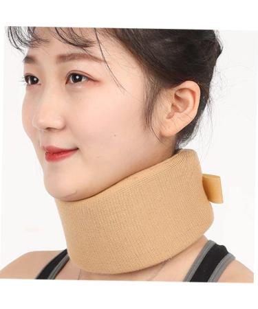 FOMIYES Neck Brace - Soft Foam Supporter for Posture & Spine Stabilization Unisex Khaki - Neck Guard Orthotics - Buy Online on GoSupps.com