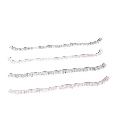minkissy 4 Pcs Natural False Eyelashes Natural Doll Eyelashes Doll Eyelashes Strip Eyelashes Strips Makeup False Eyelashes Fake Lashes Doll Makeup Eyelashes Baby Accessories