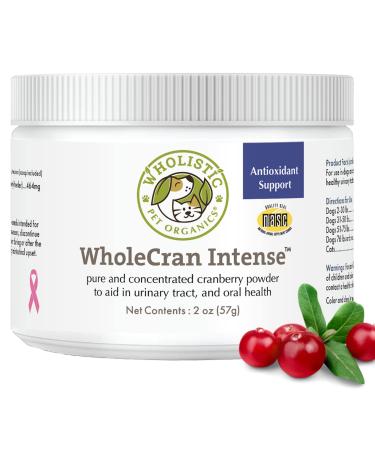 Wholistic Pet Organics WholeCran Intense: Cranberry for Dogs UTI, Urinary Tract Support, Bladder Control and Kidney Health - Organic Dog Cranberry Powder with Vitamin C and Antioxidants - 2 Oz - Buy Online on GoSupps.com