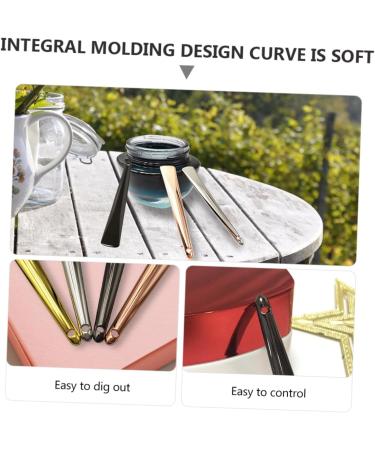 FRCOLOR 5pcs Reusable Metal Cream Spoon Set - Cosmetic Spatula for Makeup & Face Cream Application - Zinc Alloy Applicator - Buy Online on GoSupps.com