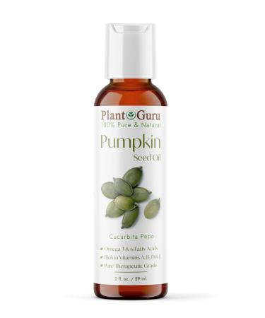 Pumpkin Seed Oil 2 oz. Virgin Unrefined Cold Pressed 100% Pure Natural - Skin Body And Face. Great for Aromatherapy & More!