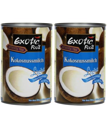 Exotic Food Coconut milk light fat content: approx. 6% 400ml (1 x 400 ml pack) (pack of 2) 1 400 ml (pack of 2)