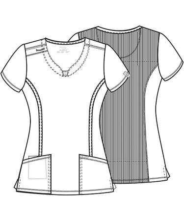 Cherokee Workwear Women's Infinity Crew Neck Scrubs Shirt - Large Navy - Buy Online on GoSupps.com