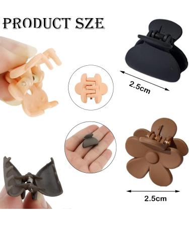 12Pcs Flower Hair Claw Clips - Nonslip Mini Claw Hair Accessories for Women and Girls (Random Color) - Buy Online on GoSupps.com