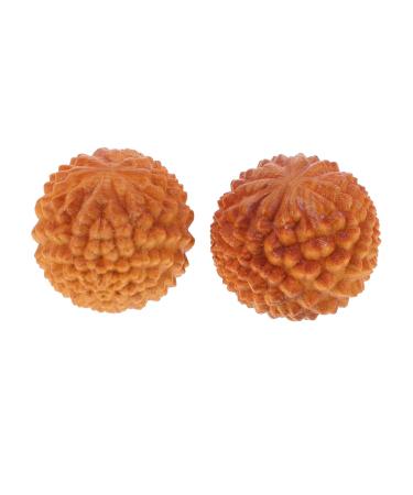 Magiclulu 4 Pieces Massage Ball Decompression Ball Spoted roller Handwerk Collection Yoga Massage-Tools Tools Wood Decore Muscle Stretch Balls round massager Durian-Kugel