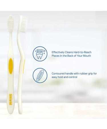Shield Care Smokers Toothbrush - Expert Care Hard Bristles - Removes Stains - 4 Count - Buy Online on GoSupps.com