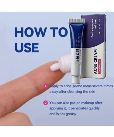 Acne Cream 20g | Acne Gel for Face | Cleansing Cream for Women & Men (1pc) - Buy Online on GoSupps.com
