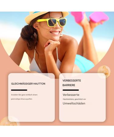 Zegaqae Sunless Tanning Drops To Drink 60 ml tanning drops moisturizing tanning oil for body and face longlasting nutritious tanning drops for the body - Buy Online on GoSupps.com