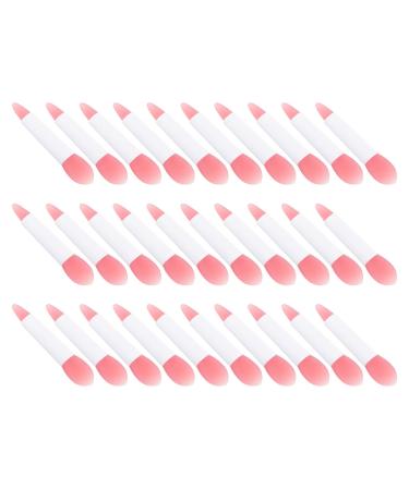 FOMIYES 30pcs Lip Brush Eyeshadow Lip Balm Applicator Lip Blending Brush Lip Gloss Wand Applicator Eye Shadow Applicator Lipstick Applicator Makeup Tools With Cover Pink