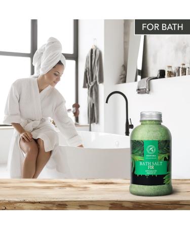 Bathing Salt Spruce 600g - Sea Salt with Essential Oil for Relaxation Stress Relief & Aromatherapy - Christmas Tree Fragrance - Buy Online on GoSupps.com