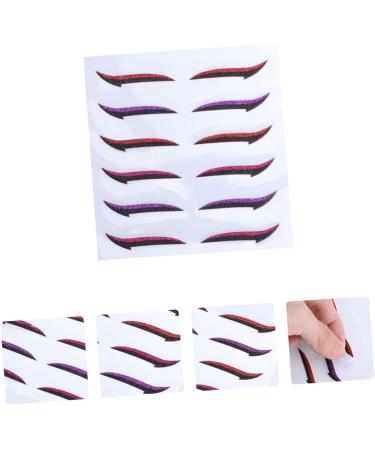 NOLITOY 36 Pairs Glitter Eyeliner Stickers Double Eyelid Tapes Women Eyeliner Sticker Adhesive Strip Miss - Buy Online on GoSupps.com