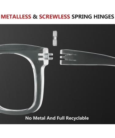 Eyekepper 6 Pack Metalless Screwless Spring Hinges Reading Glasses for Women - Oversized +2.00 Cheaters Eyeglasses in Mixed Colors - Shop Now - Buy Online on GoSupps.com