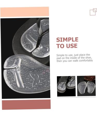 GLEAVI 15 Pairs Transparent Forefoot Slipper Pads | Clear Heel Cushions & Protection Insoles for Soft Comfort | Gel Damping Fillers for Sandals & Slippers - Buy Online on GoSupps.com