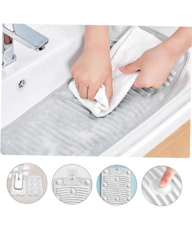Solustre 6 STK Silicone Washing Board - Vintage Shirt Hand Wash Tools Slide-Resistant Mini Laundry Board for Soft Washing & Kids - Buy Online on GoSupps.com