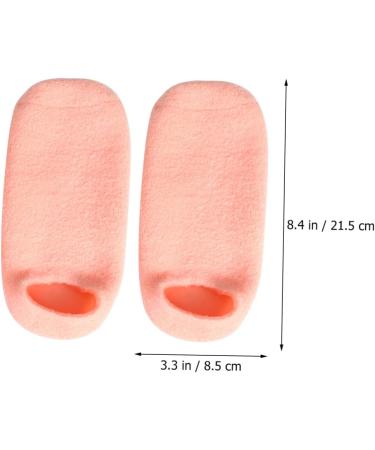 Beaupretty Orange Sock Spa Pairs Spa feet Sleeves Cracked Heels Guard spa Moisture Heel Repair Heel Sleeve Women Miss Sock Lotion Foot Moisturizer Socks - Buy Online on GoSupps.com