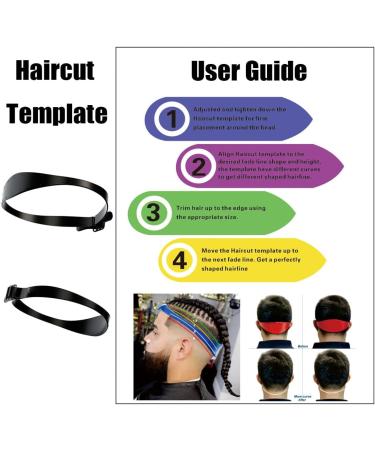 Hair Cutting Stencils & Templates - Silicone Neckline Shaving Kits for DIY Home Haircuts | 2-Piece Elastic Set - Buy Online on GoSupps.com