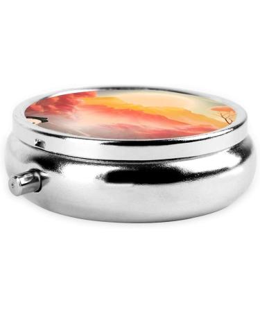 Buy Sun Mountain Forestround Pill Box | 3-Compartment Portable Travel Organizer for Purse & Pocket - Buy Online on GoSupps.com