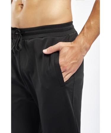frueo Men's Golf Pants | Slim Fit Joggers with Zip Pocket | Elastic Waist Sweatpants for Workout | Athletic Pants for Men | Jogging 802 Black - Medium - Buy Online on GoSupps.com