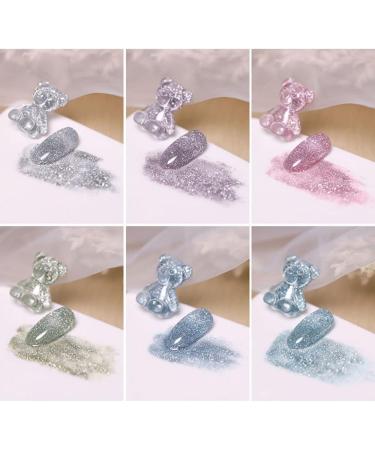 15ml UV Varnish Lacquer Soak Off Gel Nail Art Gel Nail Polish Gel Phototherapy Glue Broken Diamond Glitter Gel - (Color: 8) - Buy Online on GoSupps.com