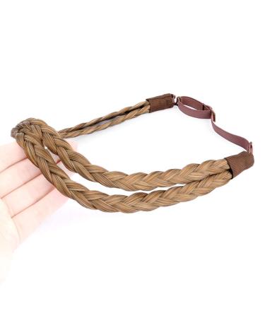 BOBIYA Caramel Blonde Braided Headband for Women & Girls - Double Three Strand Synthetic Hair Accessories - Buy Online on GoSupps.com