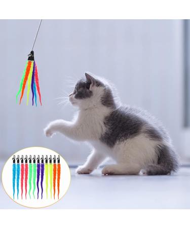 Buy 12-Piece Cat Wall Toys Replacement Set - Kitty Teaser Refills with Bells for Active Cats & Kittens - International Shipping Available - Buy Online on GoSupps.com