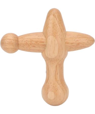 Premium Cross-Shaped Wooden Trigger Point Massager | Best Pressure Point Therapy Tool for Pain Relief - Buy Online on GoSupps.com