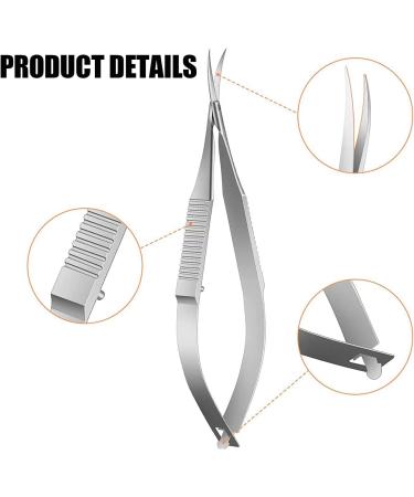 Cuticle Scissors Nail Scissors Curved Cuticle Scissors Professional Cuticle Scissors Extra Fine Curved Professional Precise Pointed Tip Grooming Kit for Eyebrow Eyelash Trim Nail and Dry Skin - Buy Online on GoSupps.com
