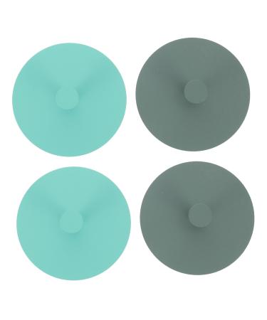 UKCOCO 4pcs Door Hook Storage Hooks Hat Wall Hanger Wall Sticky Hook No Drill Hook Outdoor Hat Hook Green 6X6CM