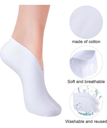 Moisturizing Foot Spa Socks - 5 Pairs Cotton Cosmetc Lotion Socks for Dry Cracked Feet - International Shipping - Buy Online on GoSupps.com