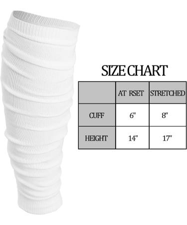 QEES White Football Leg Sleeves for Men Women & Kids - Scrunch Design for Athletes | Durable Football Accessories - Buy Online on GoSupps.com