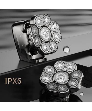 Electric Razor for Men | 9D Shaver for Bald Men | 6-in-1 Grooming Kit with Trimmer & LED Display | Wet/Dry Use - Buy Online on GoSupps.com