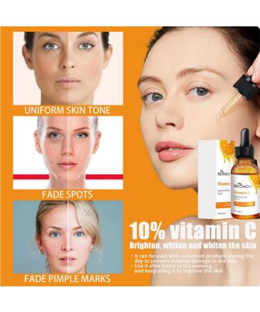 Vitamin C Facial Essence Nicotinamide Facial Skin Care and Skin Brightening Essence Have The Effects of Anti-wrinkle Dark Circles Brightening Repairing and Promoting Collagen and Firming Skin - Buy Online on GoSupps.com