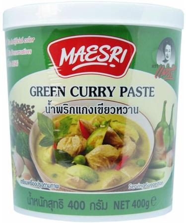 Maesri Authentic Thai Curry Paste - Red Curry & Green Curry 400g (Pack of 2) HALAL - Buy Online on GoSupps.com