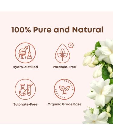 Jasmine Attar 100% Natural Fragrance Alcohol Free Pure Hydro Distilled Organic Grade Base Paraben-free Sulphate-free Unisex From India's Perfume Capital-Kannauj - Buy Online on GoSupps.com