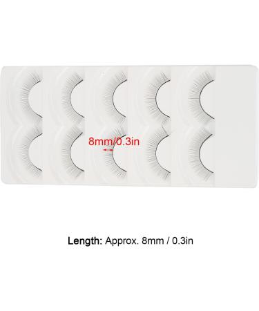 False Eyelashes 5 Pairs Eyelash Makeup Practice False Eyelashes Self Adhesive False Lashes Set (8mm) - Buy Online on GoSupps.com