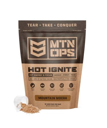 MTN OPS Hot Ignite Energy Drink Mix Mountain Mocha - 30 Servings, 1.18 Pound - Buy Online on GoSupps.com