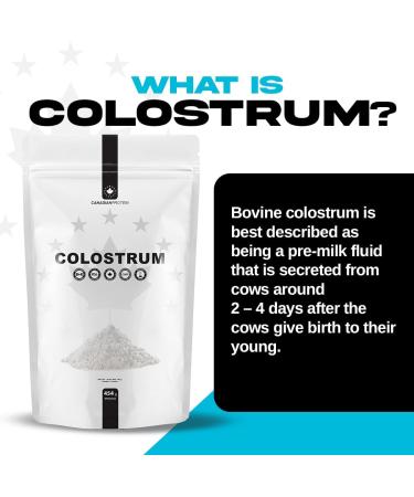 Canadian Protein Colostrum (Bovine Colostrum) Powder | 454g of Supports Overall Health Improves Digestive Health Increases Muscle Mass 5g of Bovine Colostrum Per Serving Pre-Milk Supplement - Buy Online on GoSupps.com