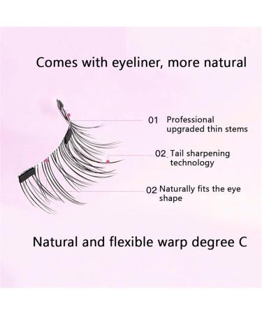 Crafty Magnetic Eyelashes Magnetic Eyelashes Viral Magnetic Lashes No Glue Needed Magnetic Eyelashes Kit Easy To Wear And Remove Reusable (EM09) - Buy Online on GoSupps.com