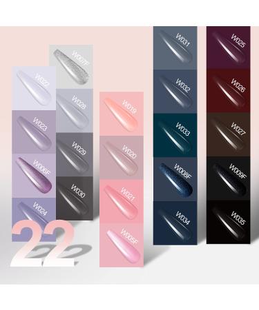 Wowfun 25Pcs Nude Gel Nail Polish Kit - Soak Off Set with Top Base Coat - Salon Quality at Home - Beauty Gifts for Her - Buy Online on GoSupps.com